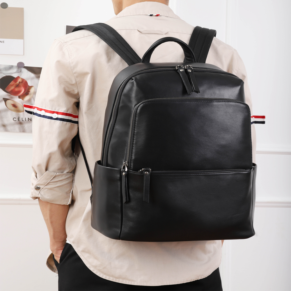 291  Genuine Leather 15.6 Inch Laptop Backpack