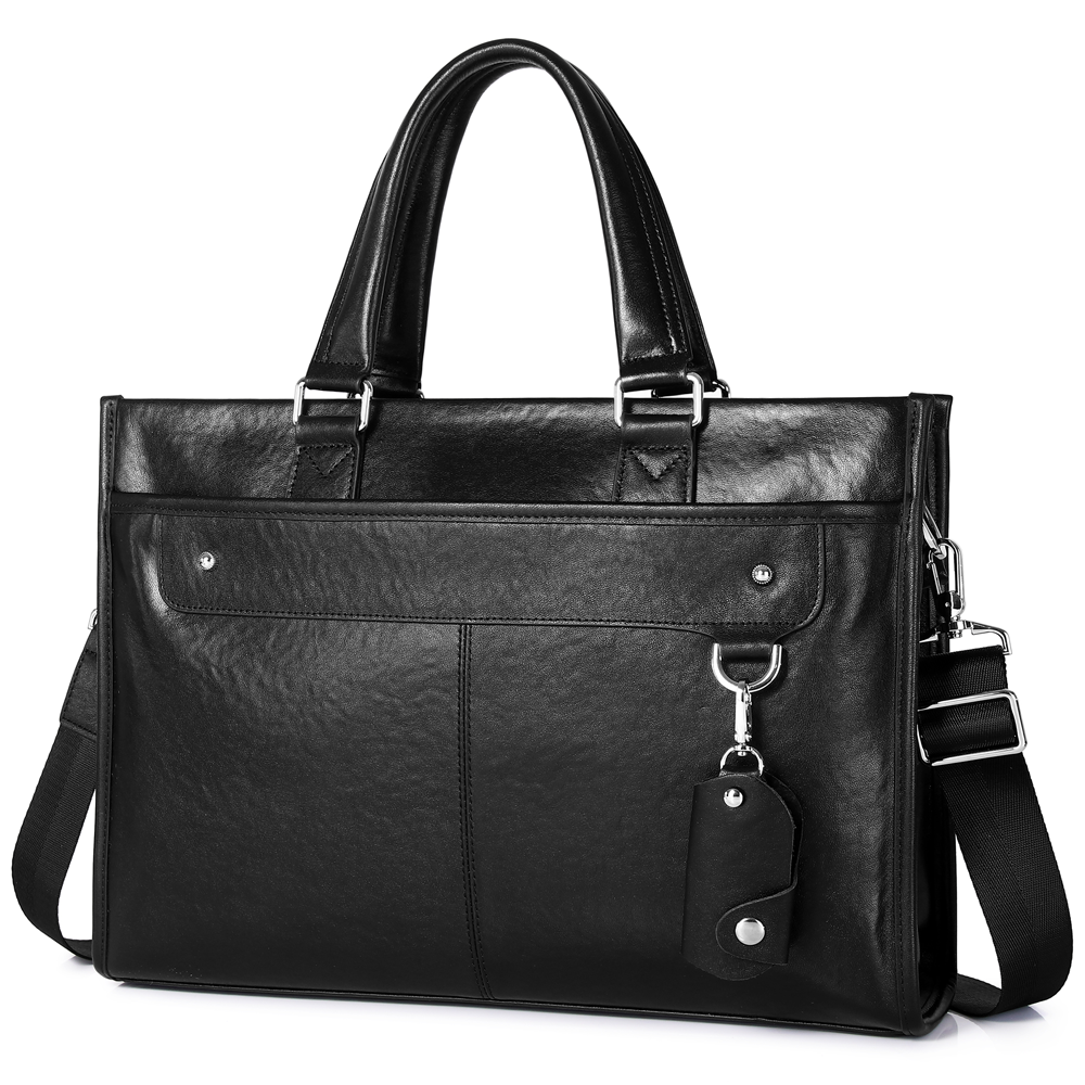 338 Men's genuine leather  business briefcase cowhide bag