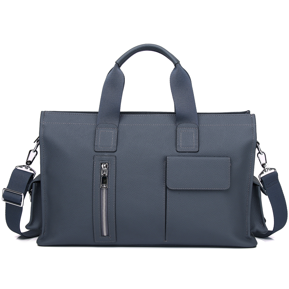 563 Men's Business Bag Leather Briefcase Shoulder Laptop Bag