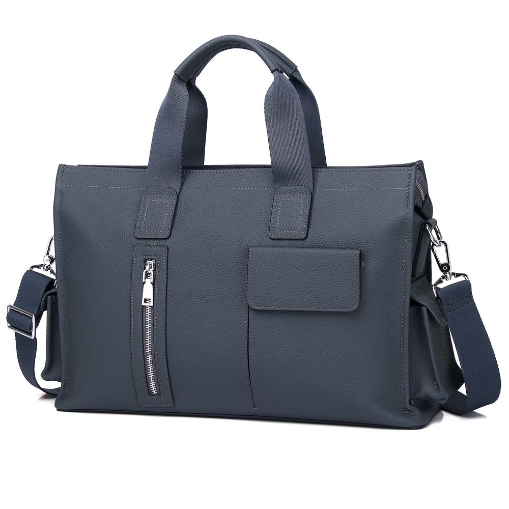 563 Men's Business Bag Leather Briefcase Shoulder Laptop Bag