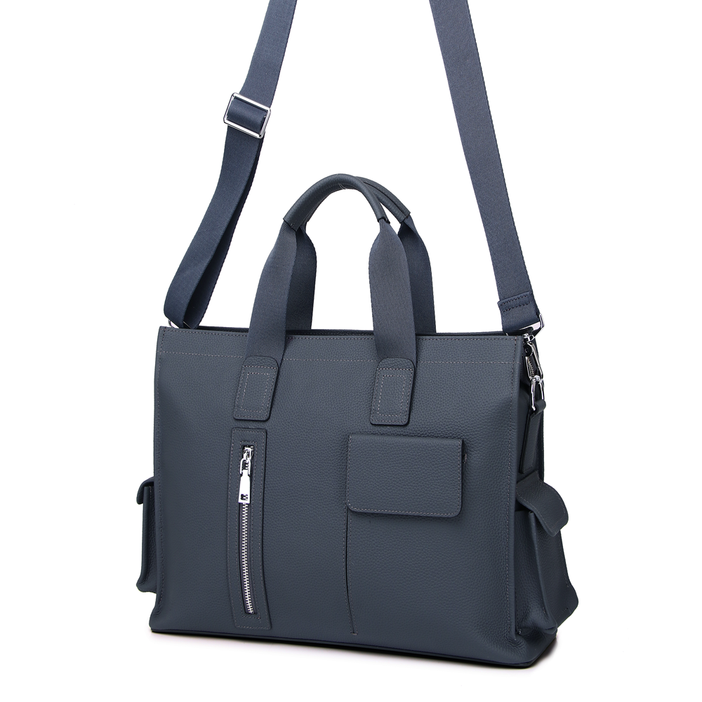 563 Men's Business Bag Leather Briefcase Shoulder Laptop Bag