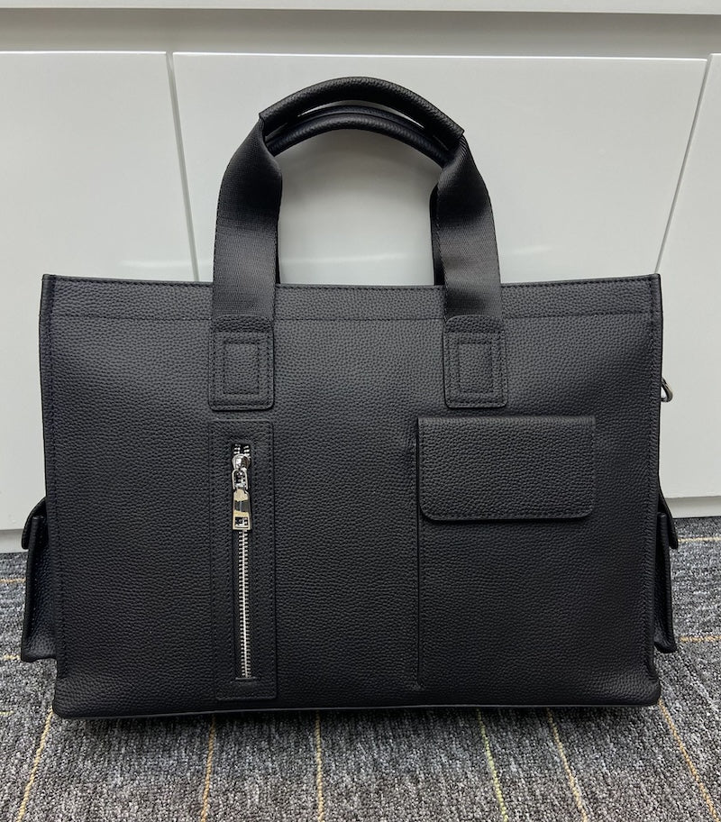563 Men's Business Bag Leather Briefcase Shoulder Laptop Bag
