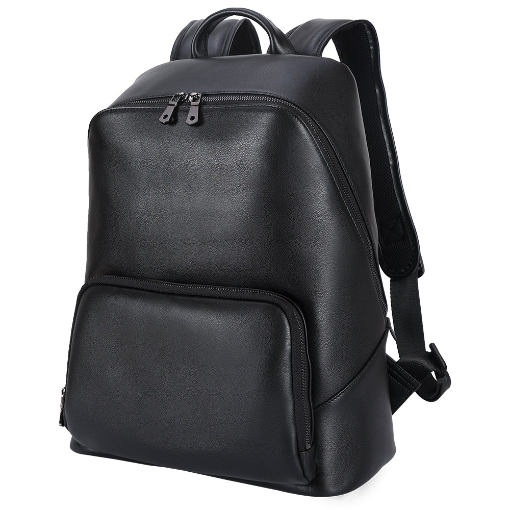 Genuine Leather Men Backpack 