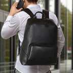 Trendy Real Leather Backpack For Men