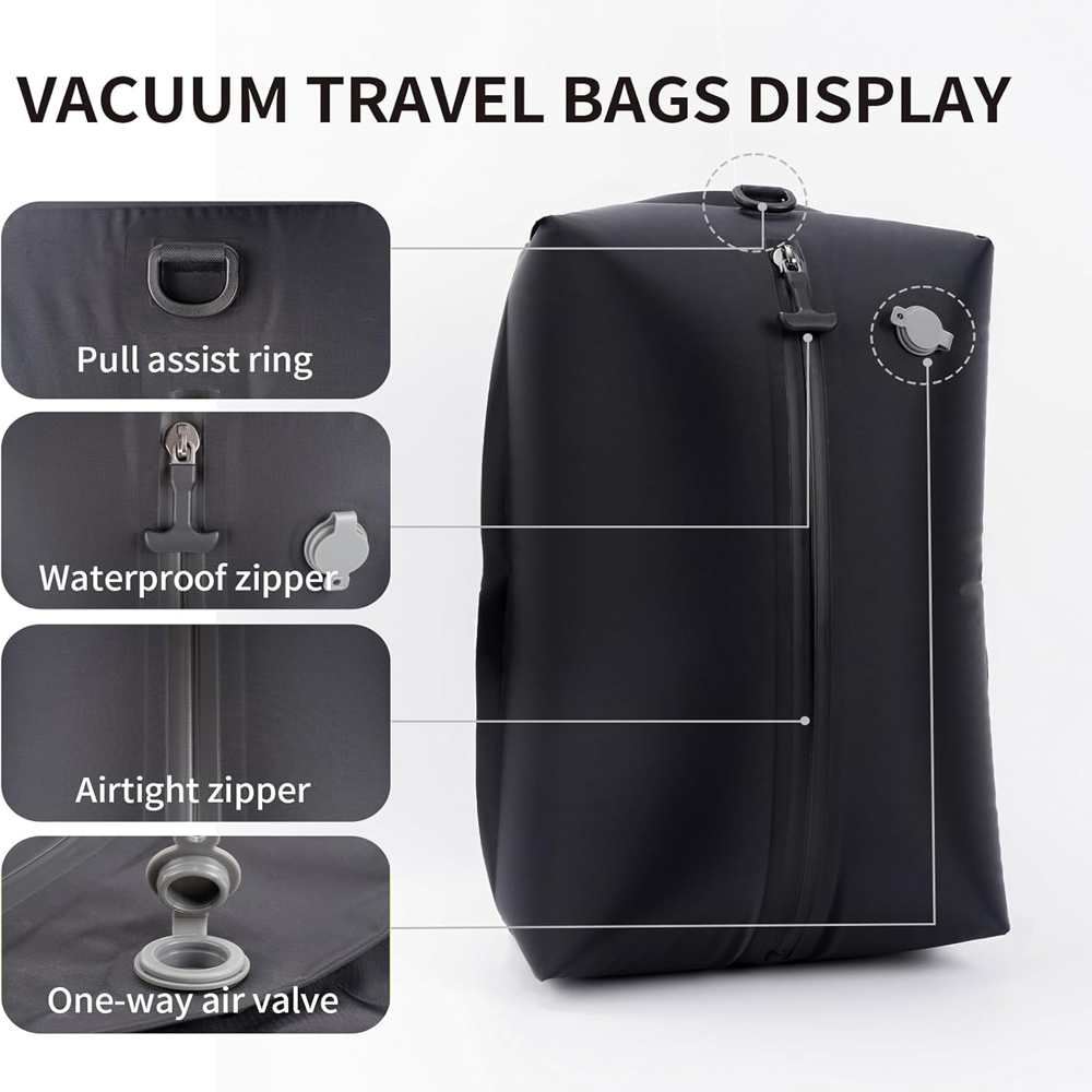017 Vacuum Bags for Travel with Wireless Vacuum Pump