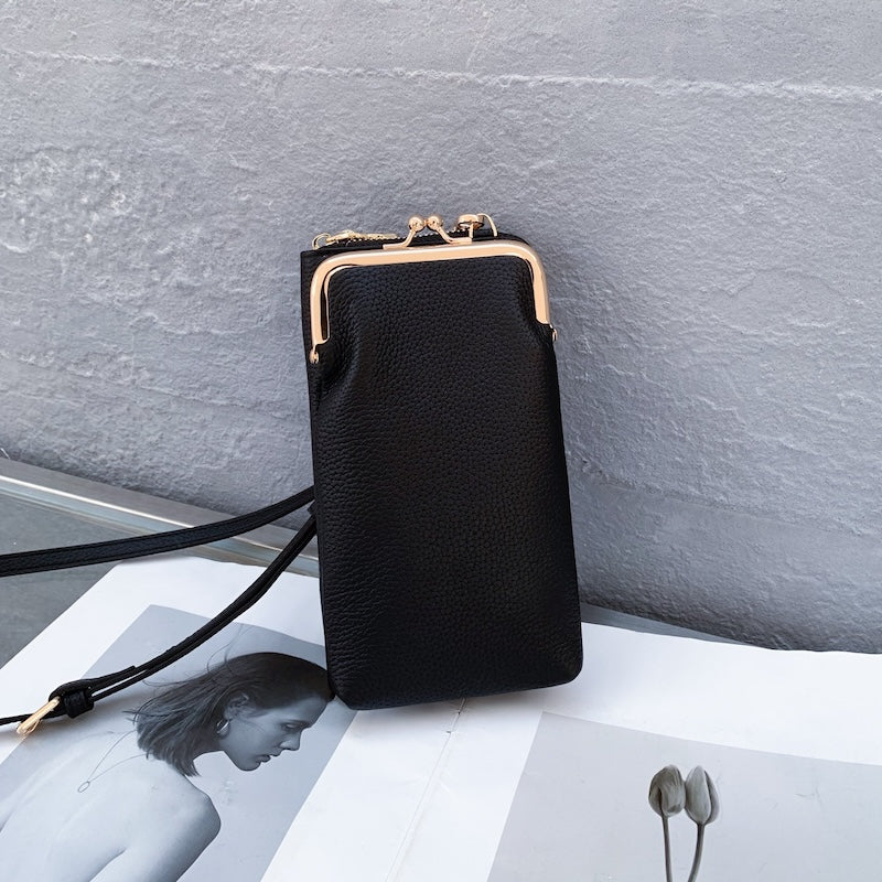 328 Women Genuine Leather Sling Cross-Body Wallet, Mobile Phone Bags For Women