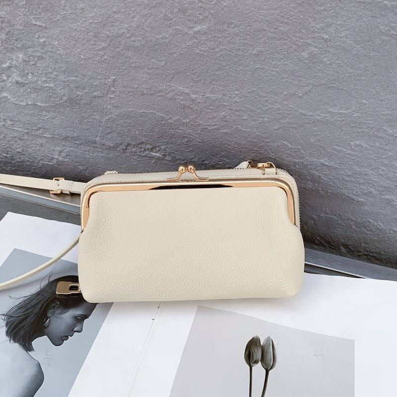 327 Women Phone Crossbody Bag Leather Mini Shoulder Messenger Bag