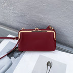 327 Women Phone Crossbody Bag Leather Mini Shoulder Messenger Bag