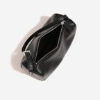 women black crossbody barrel bag