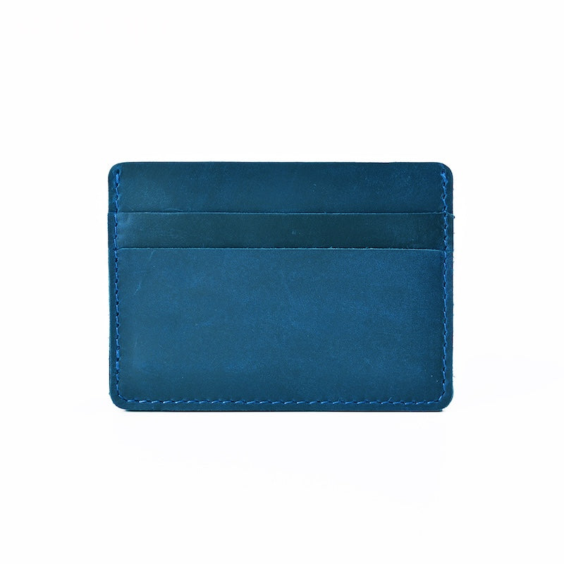 Blue Leather card holder 