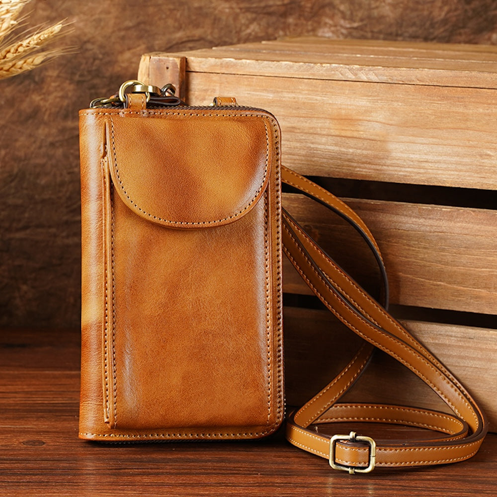 6.5inch Premium Leather Phone Bag 