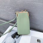 328 Women Genuine Leather Sling Cross-Body Wallet, Mobile Phone Bags For Women