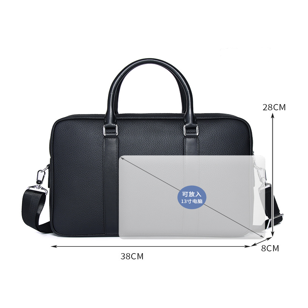 134 Slim Leather Briefcase