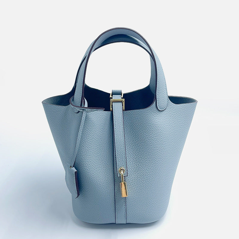 Lock Design Top-handle Purses Shoulder Handbag